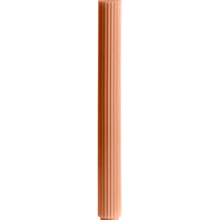Ribbed Column Candle 27cm x 2.8cm